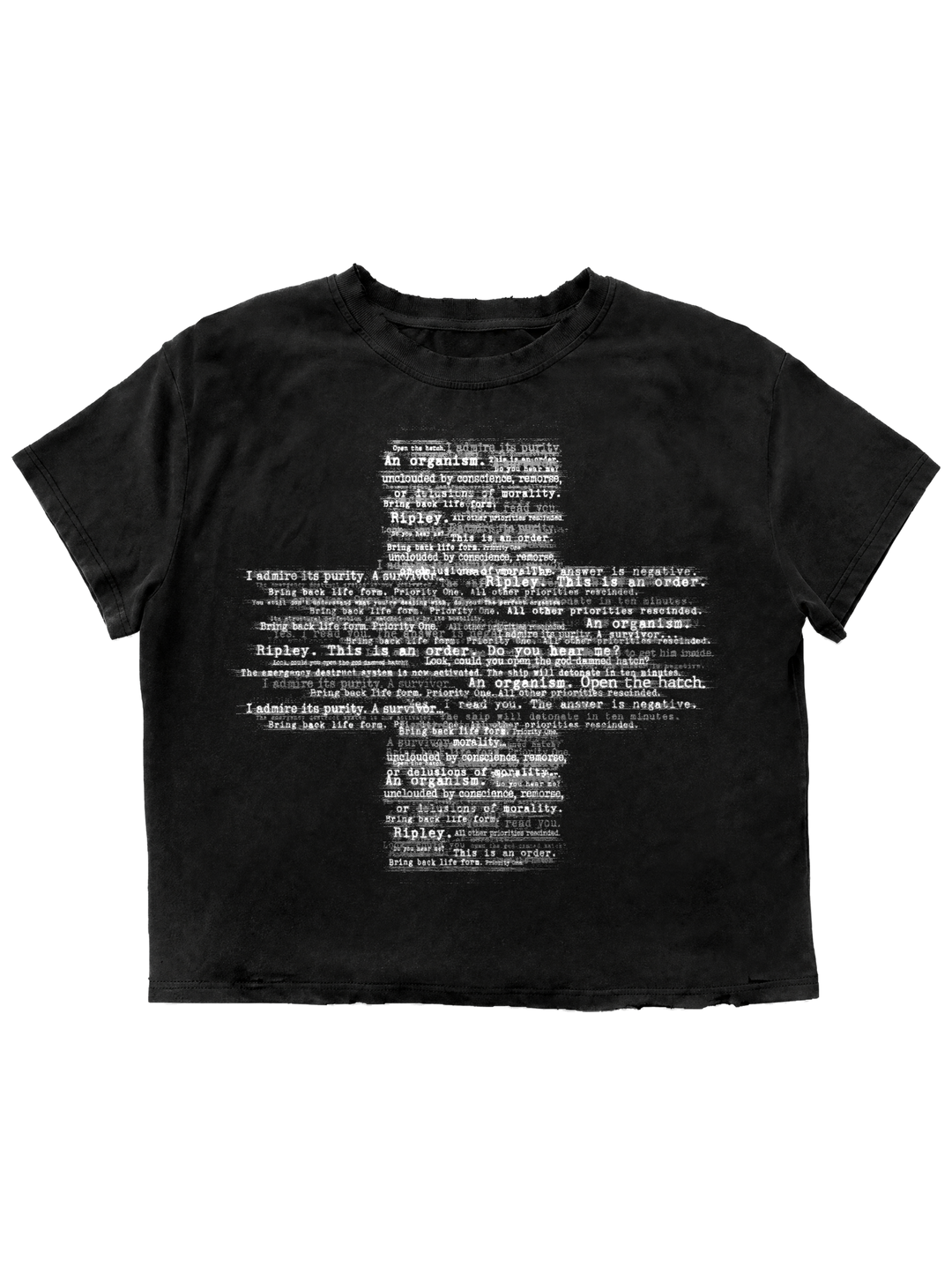 2-Alien T-Shirt Black front