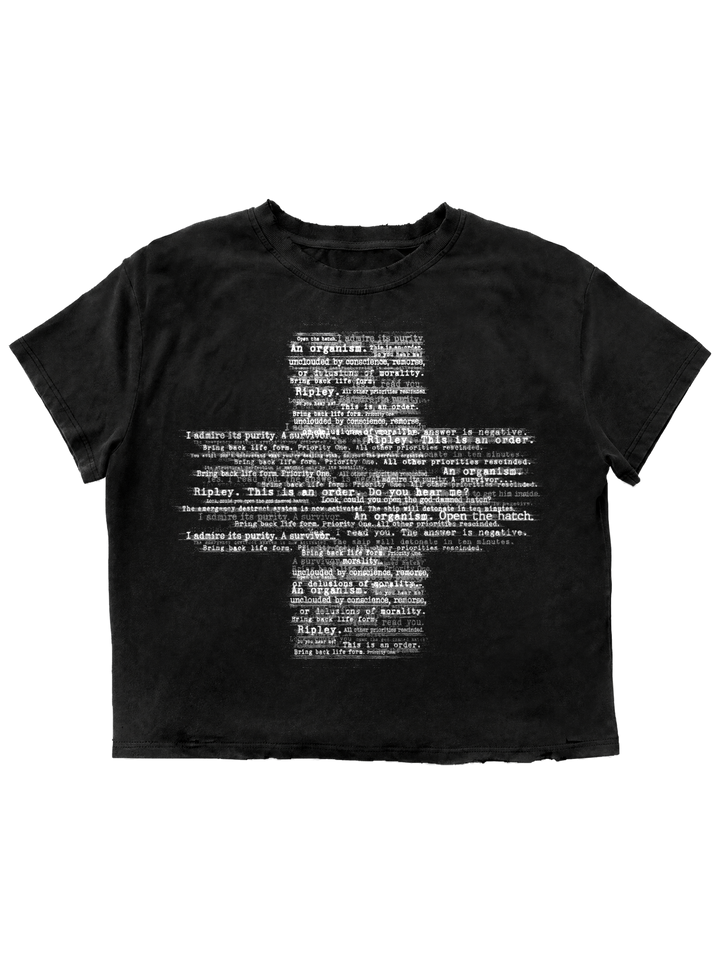 2-Alien T-Shirt Black front