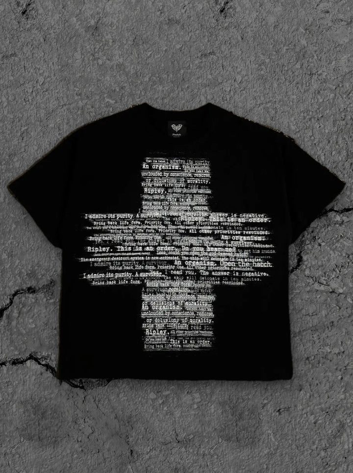 2 alien t shirt black