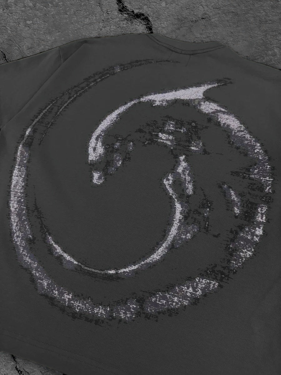 2 Alien t-shirt gray back print detail