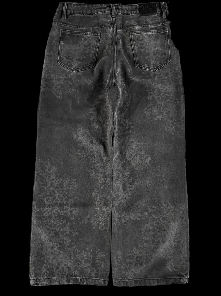 “Abstract” Jeans (Grey) — on black