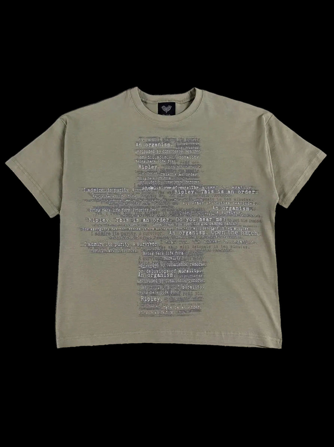 “2-Alien” T-Shirt (Mint) — on black