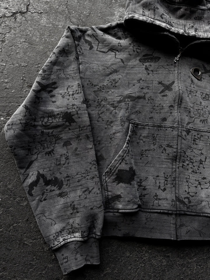 “Warchestra” Zip-Up (Black)