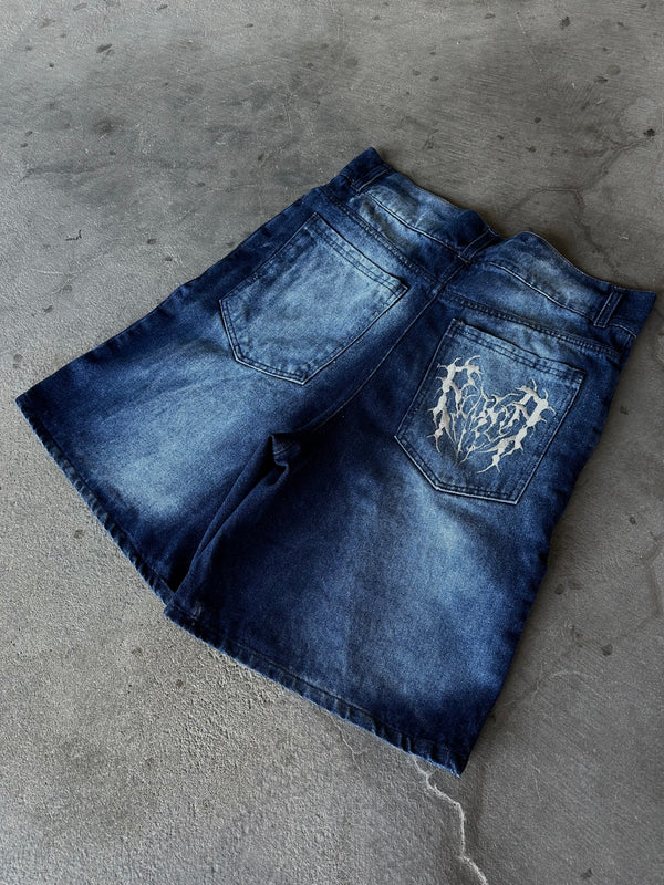 "Phantom Troupe" Jorts (Blue) - Second Image