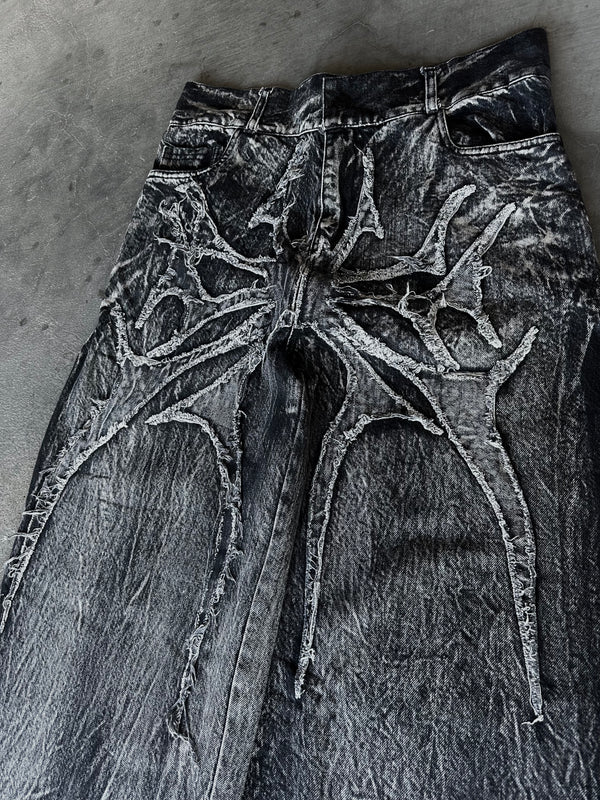 "Phantom Troupe" Jeans (Grey) - Second Image