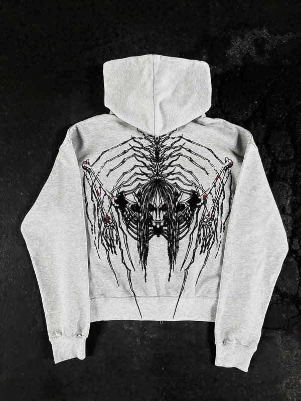 “AOT” Zip-Up (Grey) - Second Image