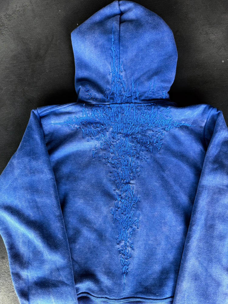 “Half a Million” Embroidery Zip-Up (Royal Blue)