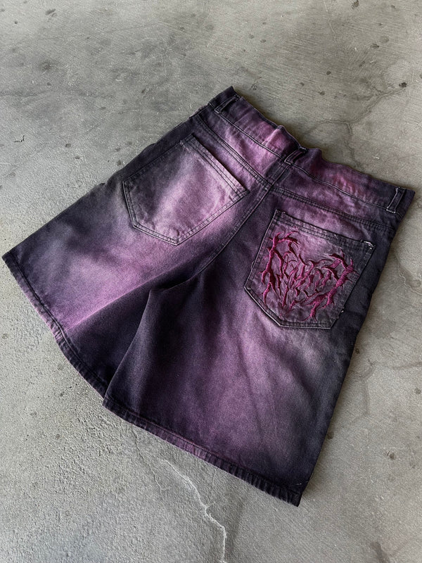 "Phantom Troupe" Jorts (Purple) - Second Image