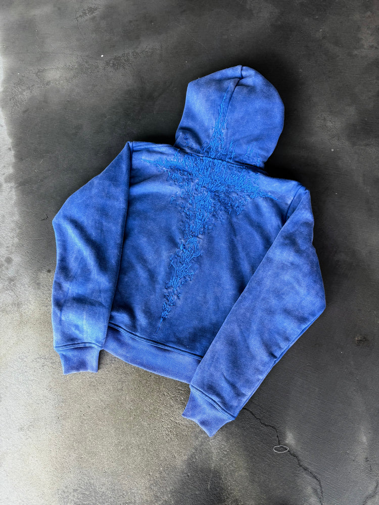 “Half a Million” Embroidery Zip-Up (Royal Blue)