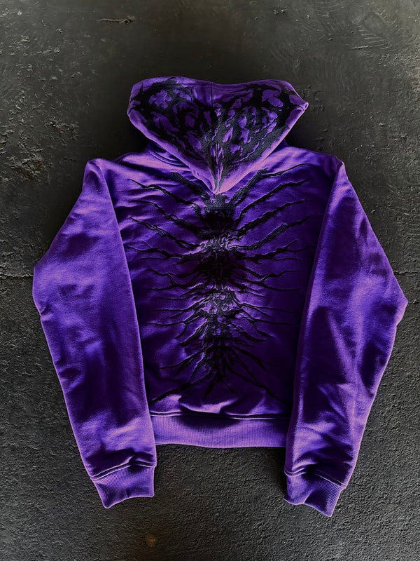 
    
      “Ghoul” Zip-Up (Purple)
    
