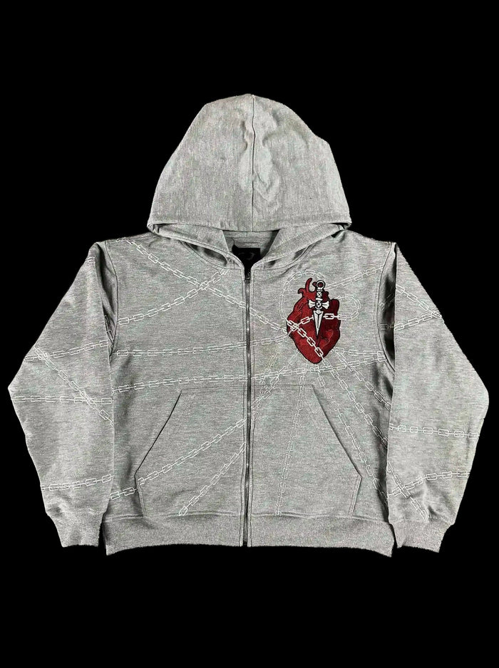 "Kurapika" Zip-Up (Grey)