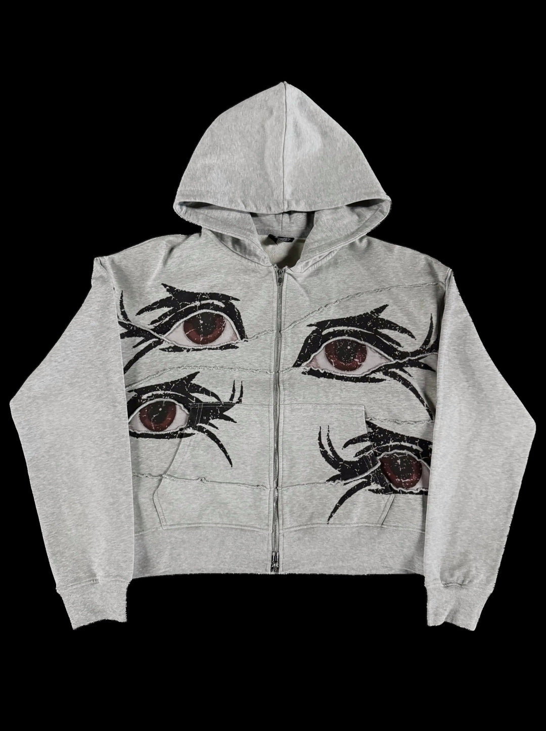 “4 Eyes” Zip-Up — on black