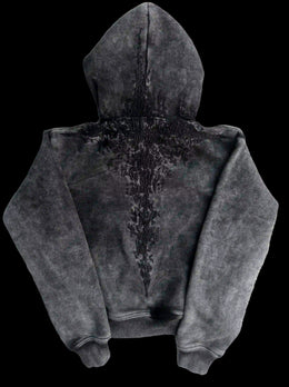 “Half a Million” Embroidery Zip-Up (Black)