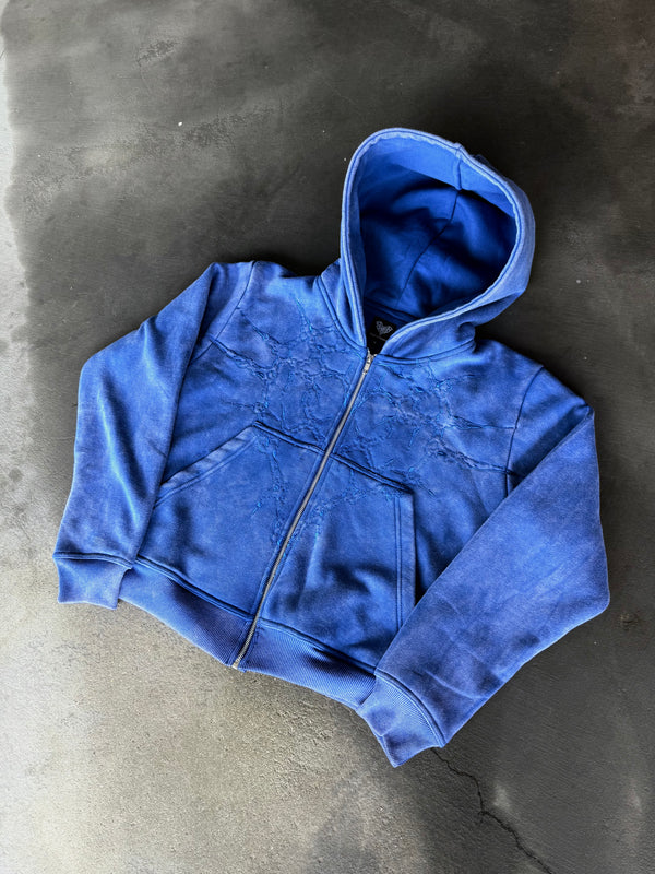 
    
      “Half a Million” Embroidery Zip-Up (Royal Blue)
    
