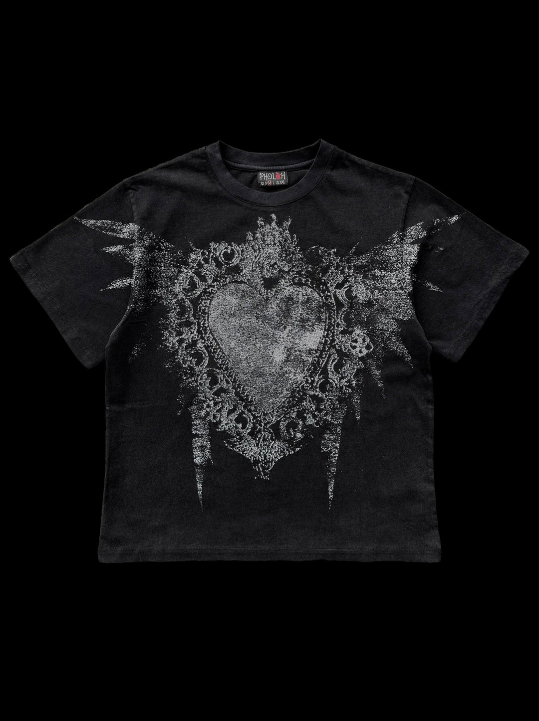 “<3” T-Shirt — on black