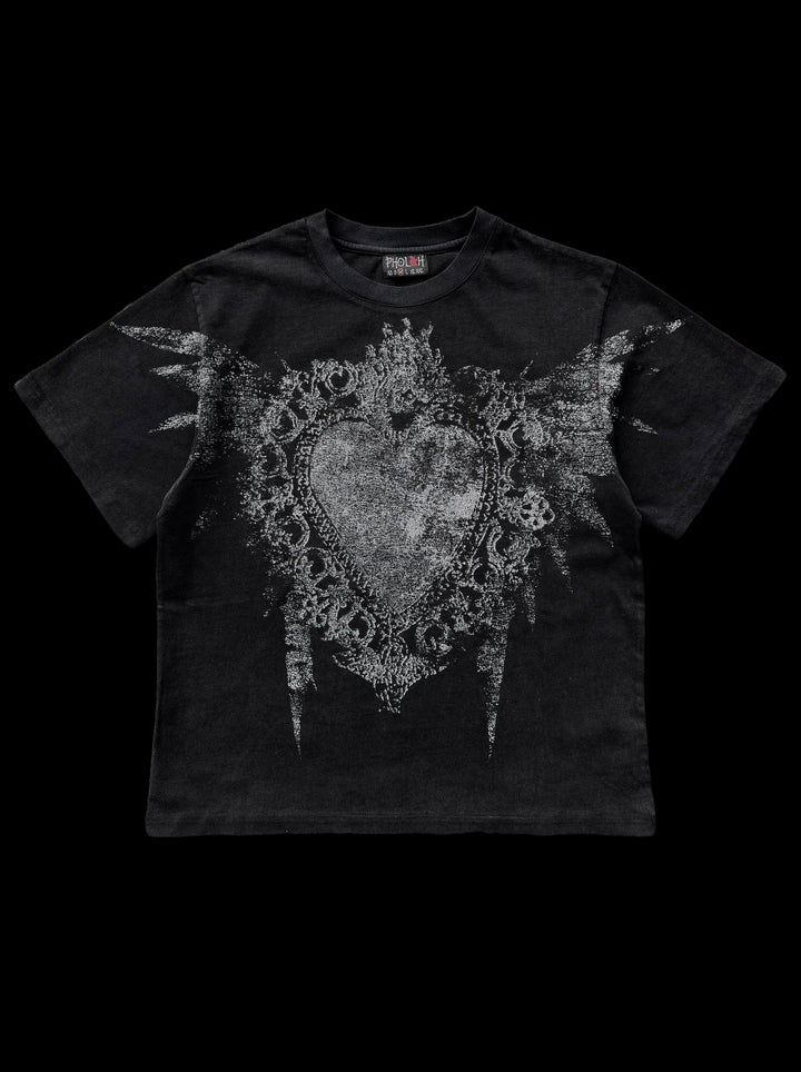 “<3” T-Shirt — on black