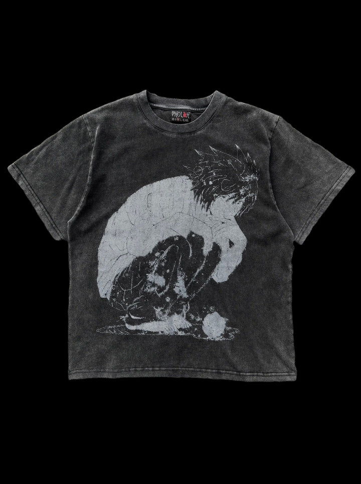 “L” T-Shirt — on black