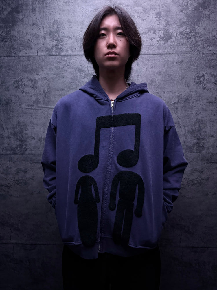 “Music Connects Us” Zip-Up (Purple)