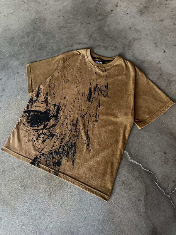 "Ghoul" T-shirt (Dark Beige) - Second Image