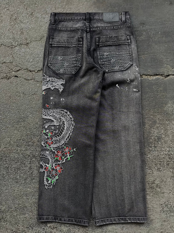 “Dragon” Jeans (Washed Black)