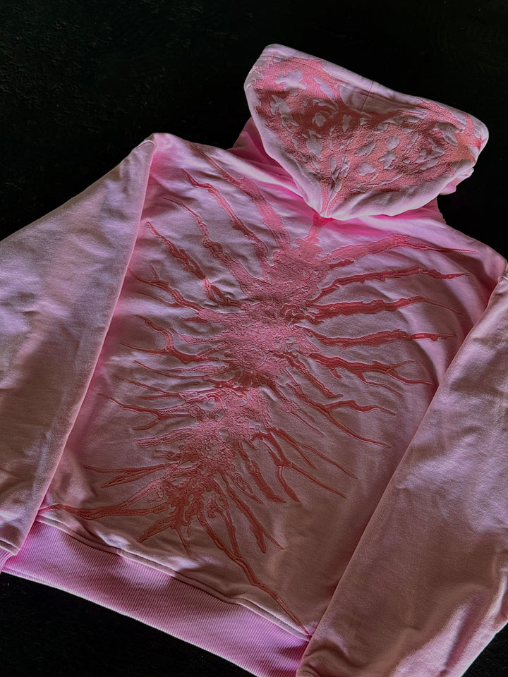 “Ghoul” Zip-Up (Light Pink)