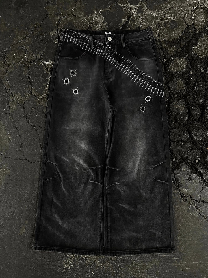 "1400" bullet jeans (black) pholoh