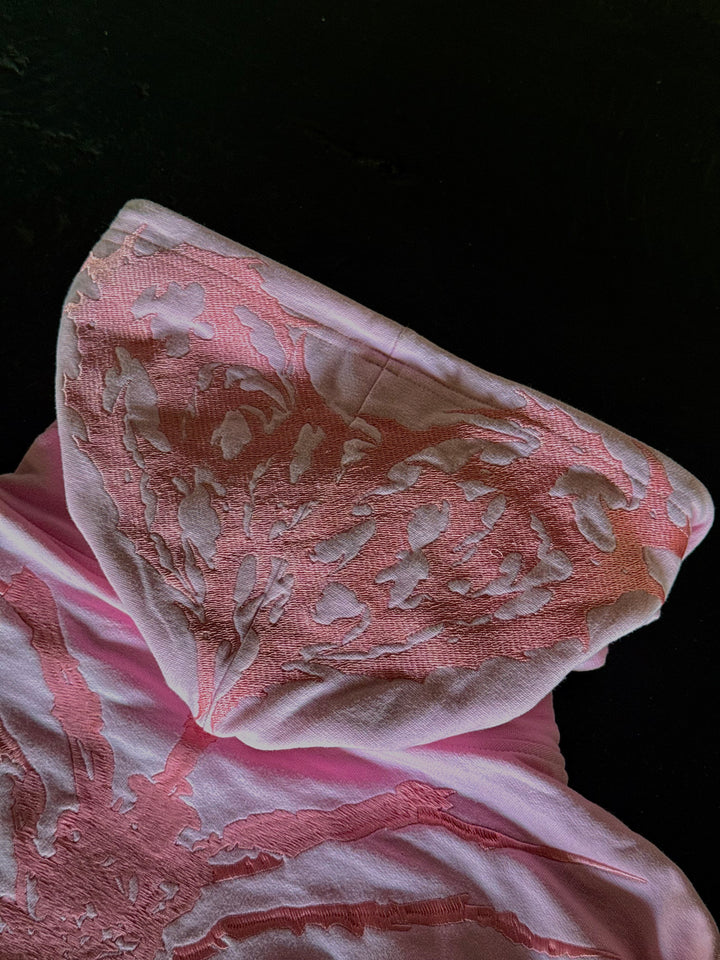 “Ghoul” Zip-Up (Light Pink)