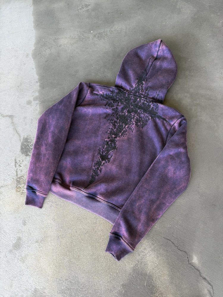 “Half a Million” Embroidery Zip-Up (Purple)