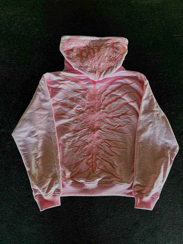 
    
      “Ghoul” Zip-Up (Light Pink)
    
