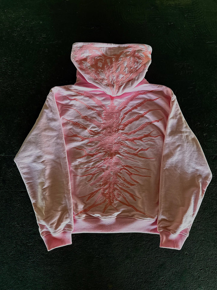 “Ghoul” Zip-Up (Light Pink)