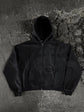 "Glitched” Zip-Up (Black)