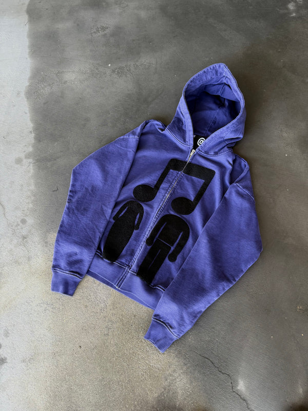 
    
      “Music Connects Us” Zip-Up (Purple)
    
