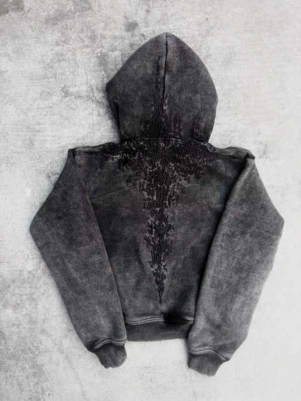 
    
      "Half a Million" Embroidered Hoodie (Black)
    
