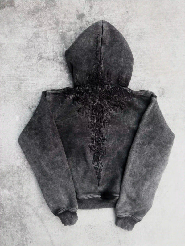 
    
      “Half a Million” Embroidery Zip-Up (Black) pholoh
    
