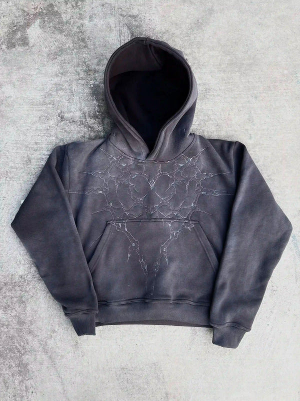 
    
      "Half a Million" Embroidered Hoodie (Grey)
    
