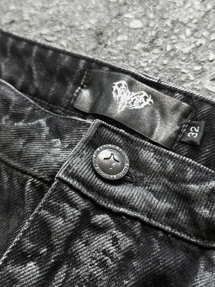 "T-Virus" Flared Jeans (Stained)