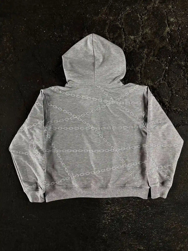 "Kurapika" Zip-Up (Grey) - Second Image