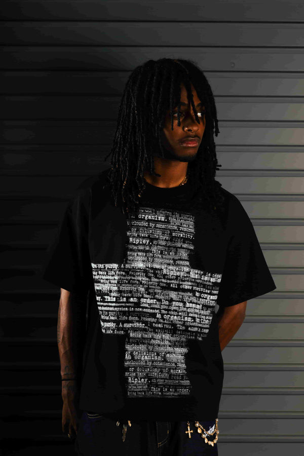 “2-Alien” T-Shirt (Black) - Second Image