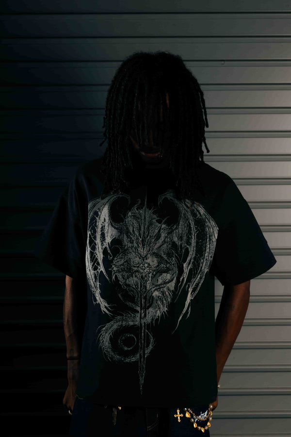 “Midir” T-Shirt (Black) - Second Image