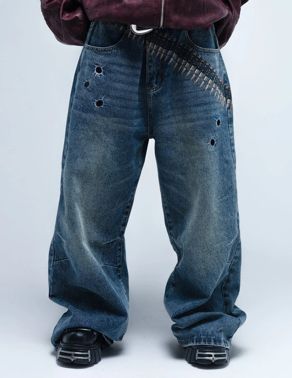 "Bullet” Jeans (Blue) - Second Image