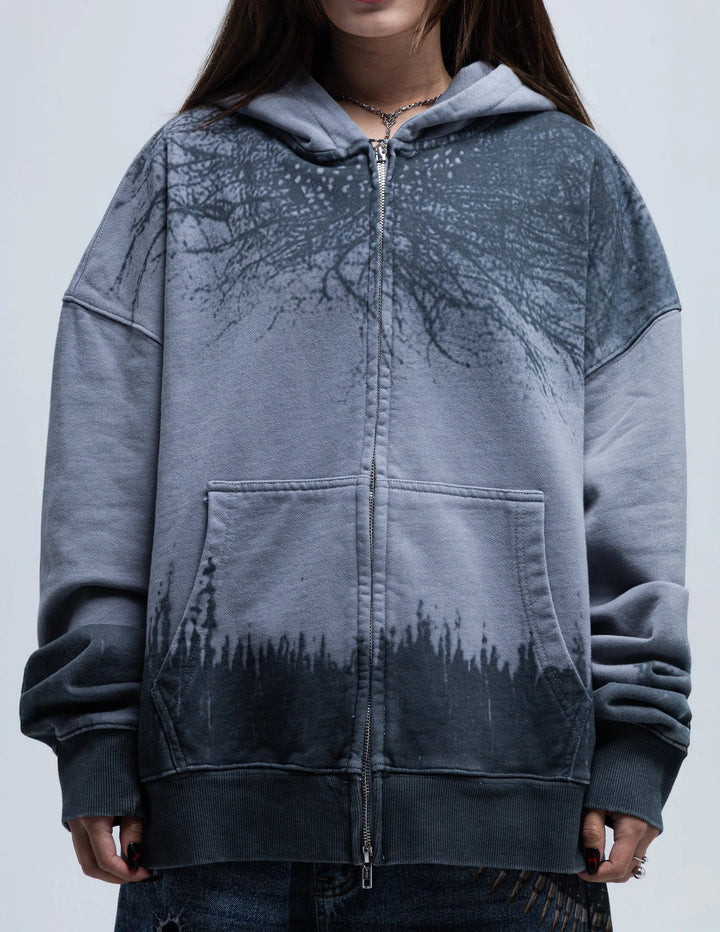 "Lands of Horror” Zip-Up pholoh