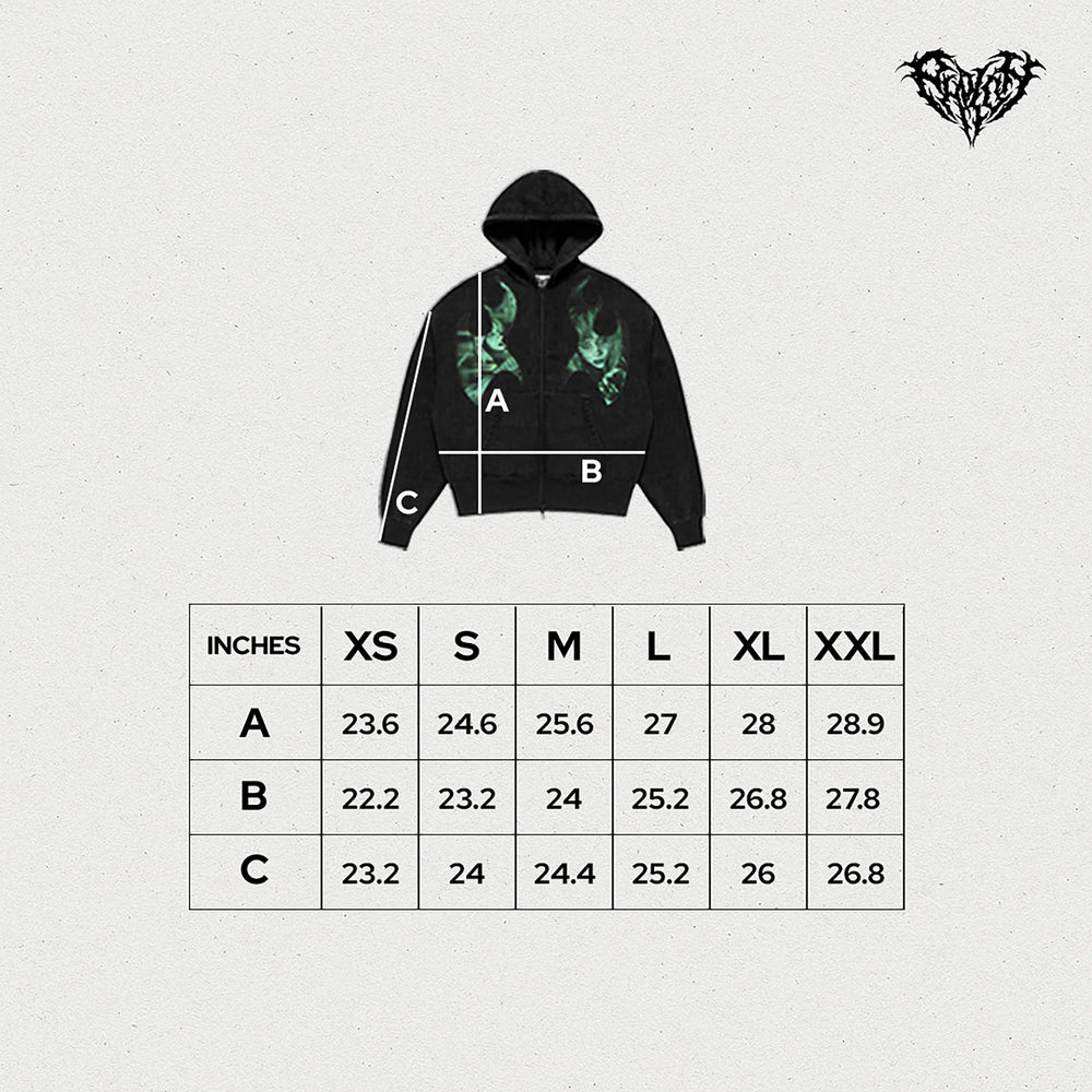 “Neon Love” Zip-Up