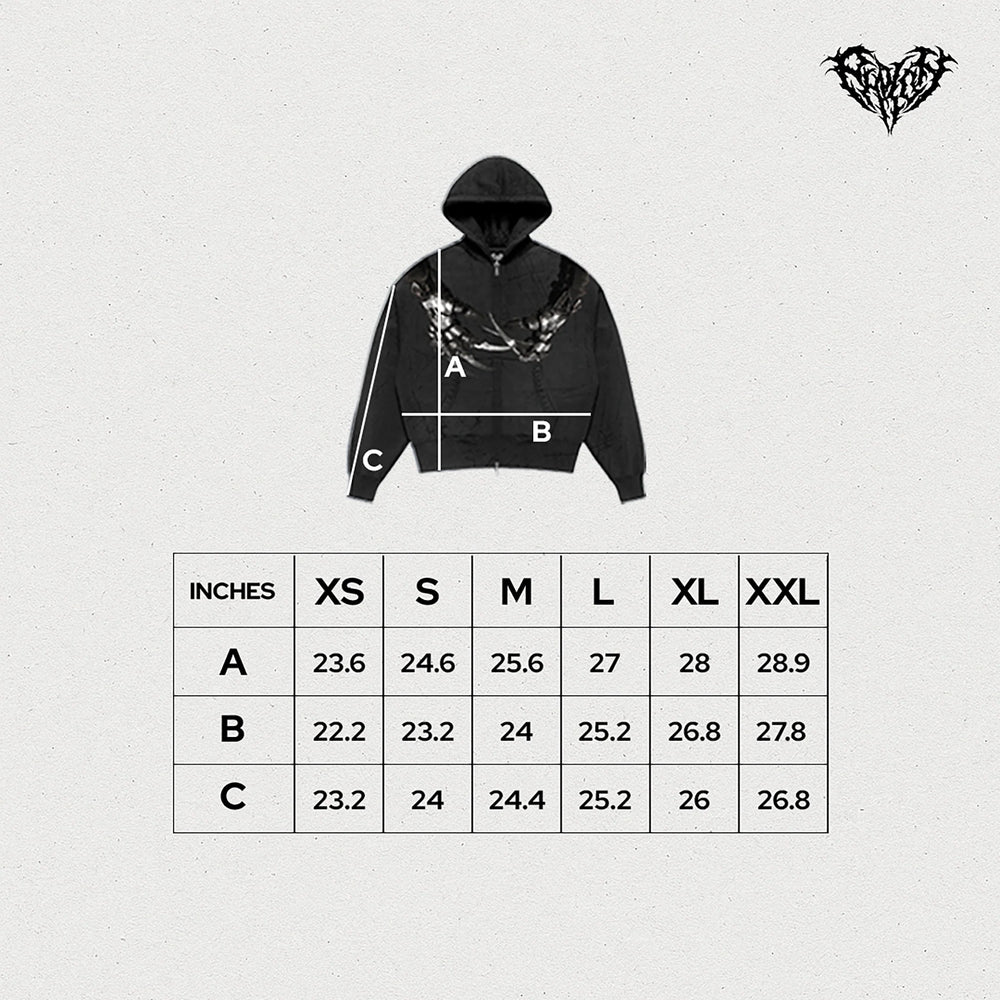 "Scissor Hands" Zip-Up