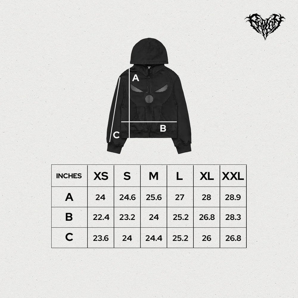 “Soul Eater” Zip-Up (Stone)