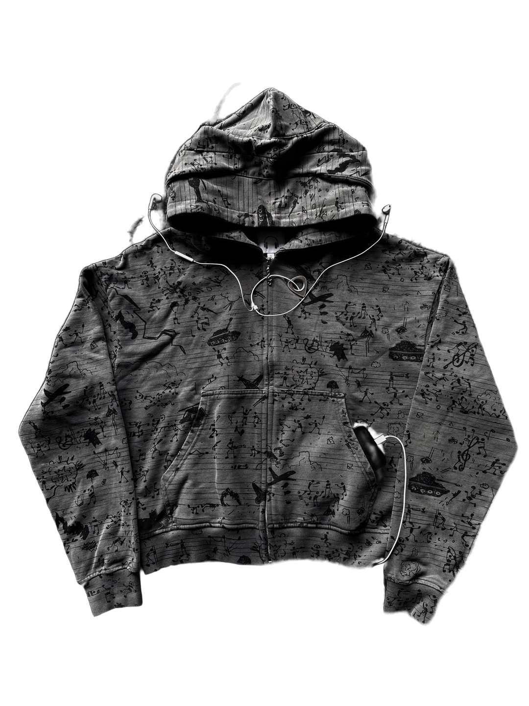 “Warchestra” Zip-Up (Grey)