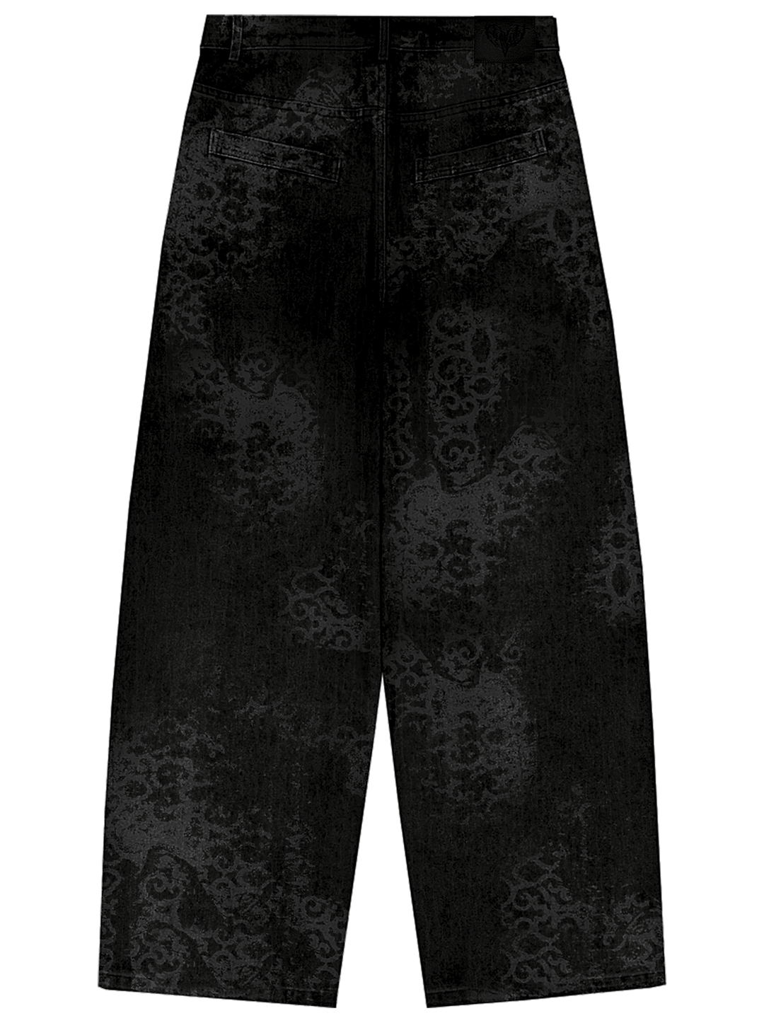 Abstract Jeans Black back