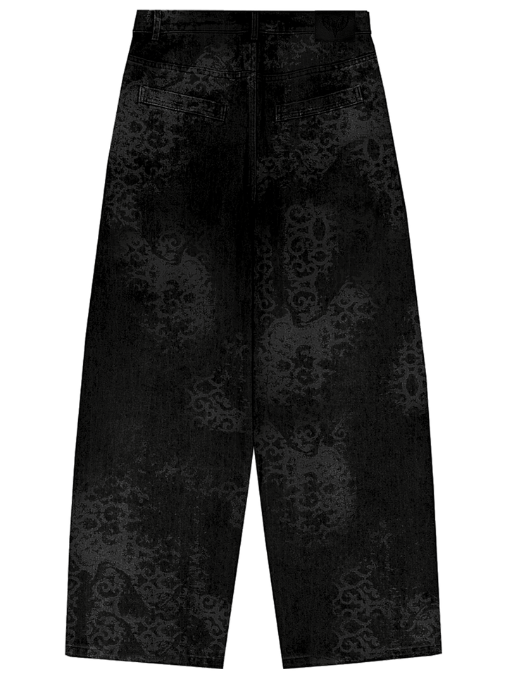 Abstract Jeans Black back