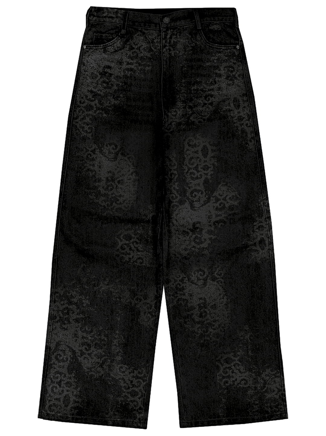 Abstract Jeans Black front