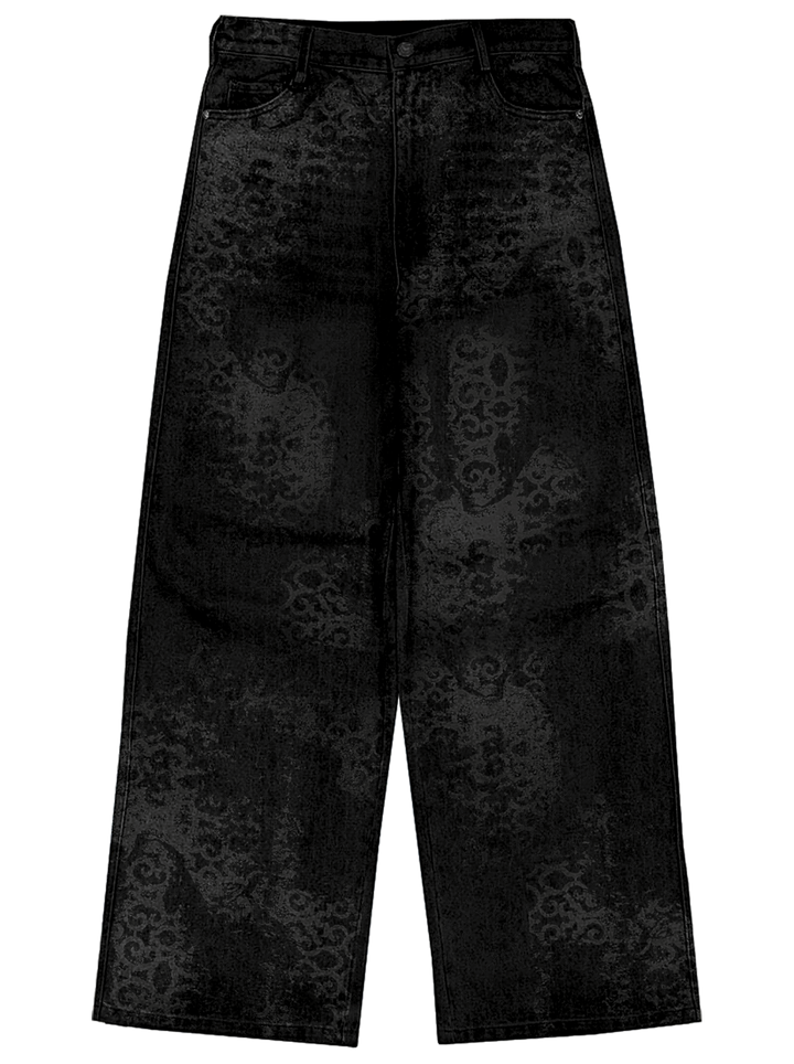 Abstract Jeans Black front