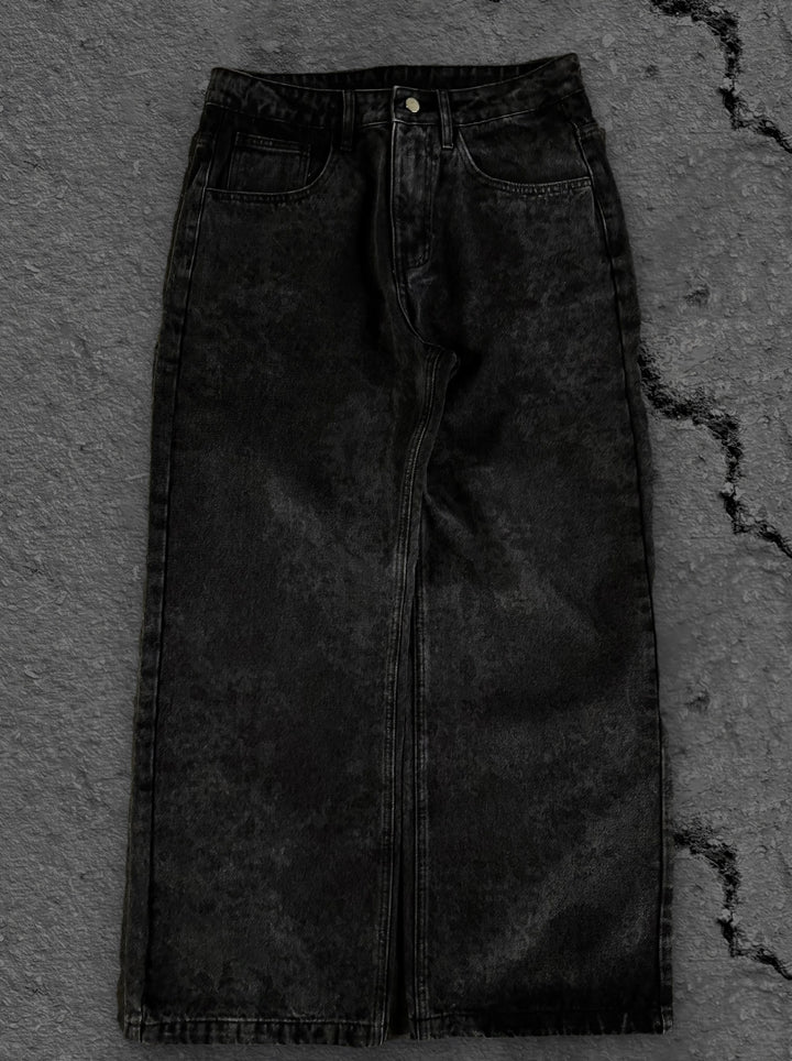abstract jeans black